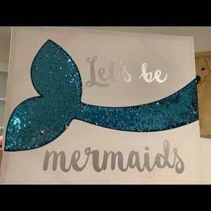 Let’s be mermaids home decor